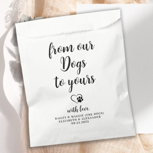 Von unseren Hunden Personalisierte Doggie Hund Hau Geschenktütchen