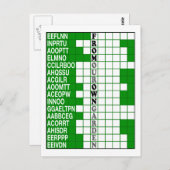 Von unserer eigenen Garten-Wort-Jagd Postkarte (Vorne/Hinten)