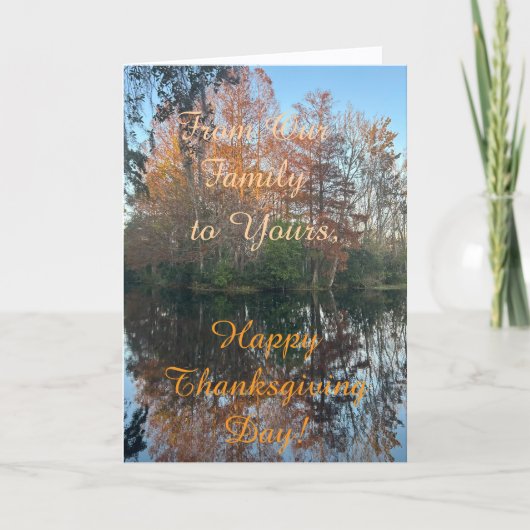 Von unserer Familie zu Ihrer Erntedank-Karte Karte (Vorderseite)