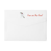 Von unserer neuen Zuhause Snow Rose und Stift (Rückseite)