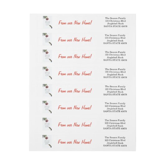 Von unserer neuen Zuhause Snow Rose und Stift (Bogen)