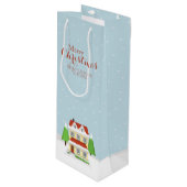 Von unserer Zuhause auf Ihre Geschenktüte Für Weinflaschen (Vorderseite Schrägansicht)