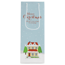 Von unserer Zuhause auf Ihre Geschenktüte Für Weinflaschen