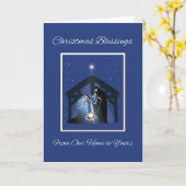 Von unserer Zuhause bis zu Ihrem Weihnachtsmann Karte (Gelbe Blume)