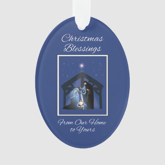 Von unserer Zuhause bis zu Ihrem Weihnachtsmann Ornament (Vorderseite)