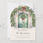 Von unserer Zuhause bis zur Weihnachtskarte Einladung (Vorderseite)