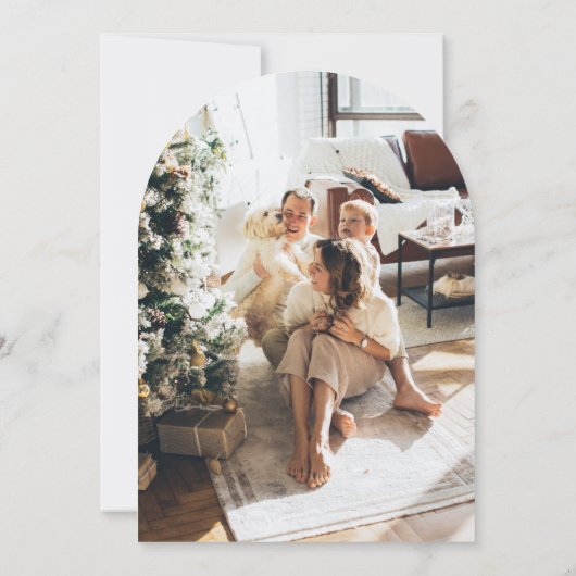 Von unserer Zuhause bis zur Weihnachtskarte Einladung (Rückseite)