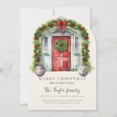 Von unserer Zuhause bis zur Weihnachtskarte Einladung (Vorderseite)