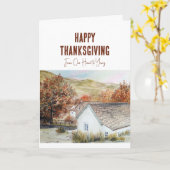 Von unserer Zuhause zu deiner auf Erntedank Butter Karte (Gelbe Blume)