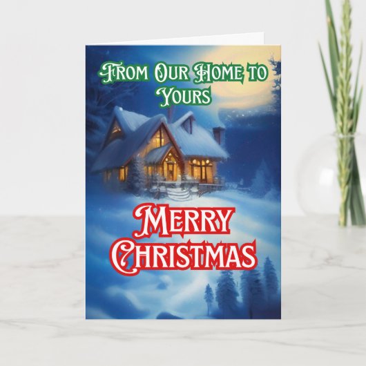 Von unserer Zuhause zu deiner, frohe Weihnachten (Vorderseite)