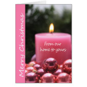 Von unserer Zuhause zu deiner.. Weihnachtskarte (Vorne)