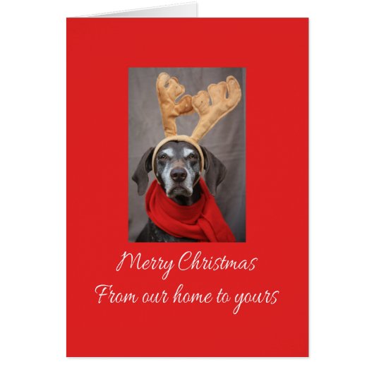 Von unserer Zuhause zu deiner.. Weihnachtskarte (Vorne)