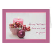 Von unserer Zuhause zu deiner.. Weihnachtskarte (Vorderseite (Horizontal))