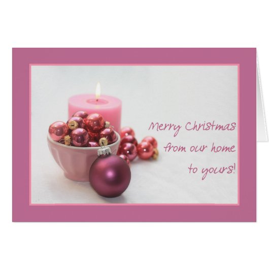 Von unserer Zuhause zu deiner.. Weihnachtskarte (Vorderseite (Horizontal))