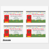 Von unserer Zuhause zu Ihrem Personalisierten Aufk Rechteckiger Aufkleber (Blatt)