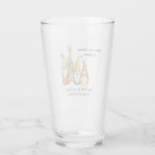 Von unserer Zuhause zu Ihrer auf Glas (Rückseite)