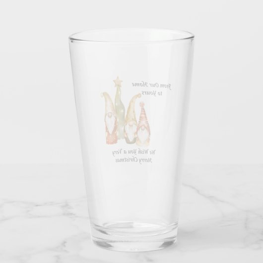 Von unserer Zuhause zu Ihrer auf Glas (Rückseite)