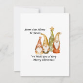 Von unserer Zuhause zu Ihrer Feiertagskarte (Vorderseite)