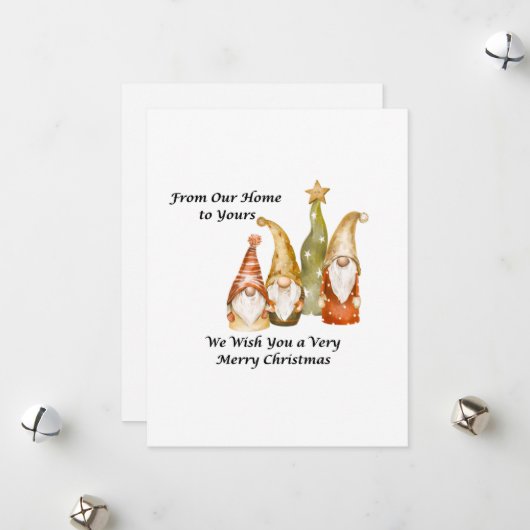 Von unserer Zuhause zu Ihrer Feiertagskarte (Vorderseite/Rückseite Beispiel)