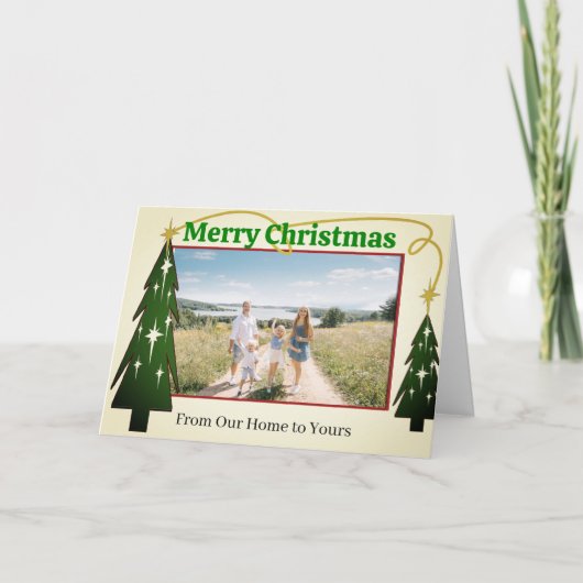 Von unserer Zuhause zu Ihrer - - Feiertagskarte (Vorderseite)