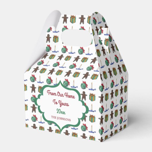 Von unserer Zuhause zu Ihrer Personalisierten Feri Geschenkschachtel (Rückseite)