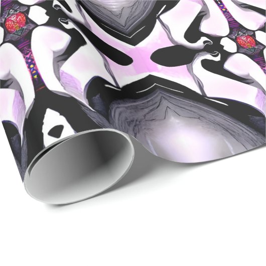 Von Vampire geküsst - Gotische Abstrakte künstleri Geschenkpapier (Rolleneckpunkt)