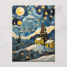 Von Van Gogh Inspirierte Vintage Weihnachtskunst