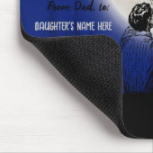Von Vater zu Tochter - personalisierte Botschaft - Mousepad (Ecke)