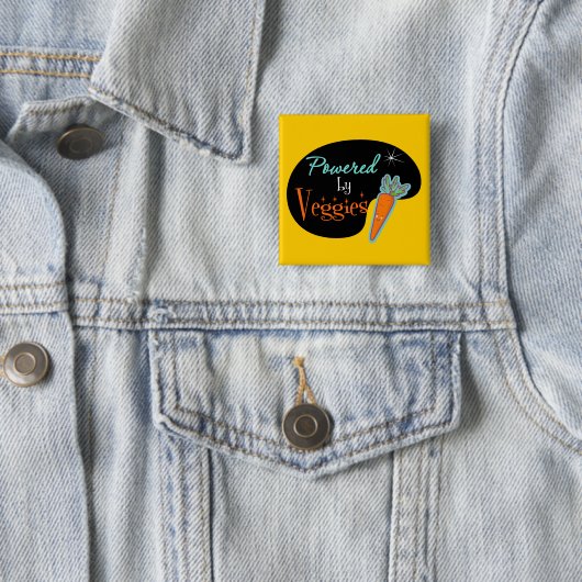 Von Veggies angetrieben Button (Beispiel)