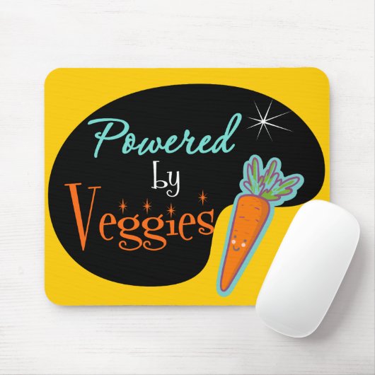Von Veggies angetrieben Mousepad (Mit Mouse)