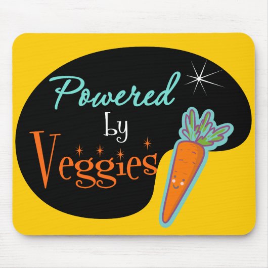 Von Veggies angetrieben Mousepad (Vorne)