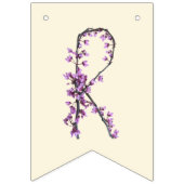 Von Verpassen zu mrs - boho floral Wimpelkette (Zweite Fahne)