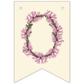 Von Verpassen zu mrs - boho floral Wimpelkette (Dritte Fahne)