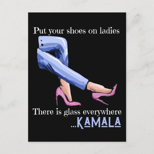 Von Vizepräsident Kamal Harris 2024 Postkarte (Vorderseite)