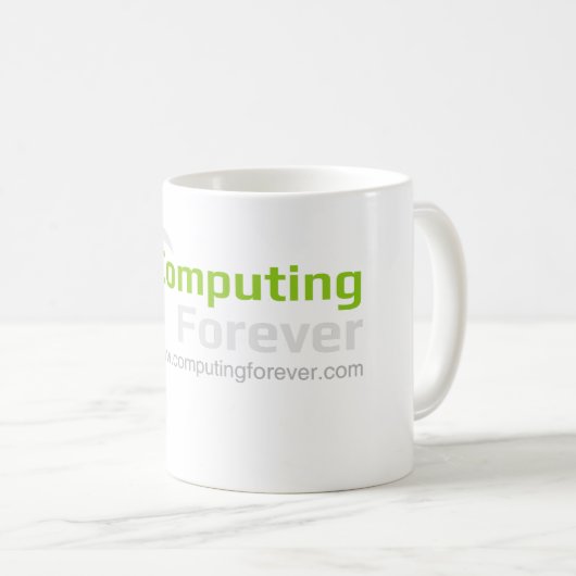 Von von Waren für immer berechnen Kaffeetasse (VorderseiteRechts)