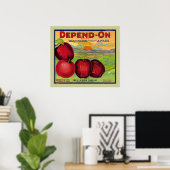 Von Washington Apples Poster abhängig (Heimbüro)