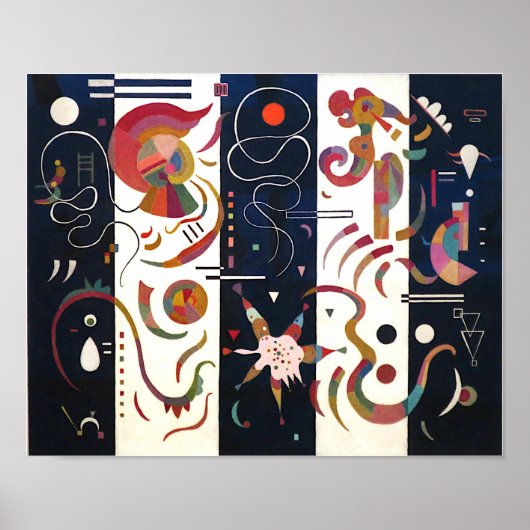 Von Wassily Kandinsky gestrichen Poster (Vorne)