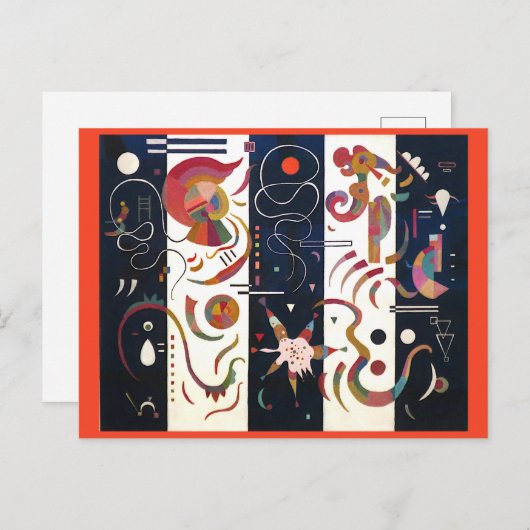 Von Wassily Kandinsky gestrichen Postkarte (Vorne/Hinten)