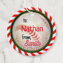 Von Weihnachten Baseball Geschenkanhänger