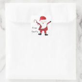 Von Weihnachten Quadratischer Aufkleber (Tasche)