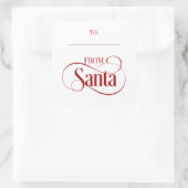 Von Weihnachts-Weihnachtsaufenthaltsklammern des W Quadratischer Aufkleber (Tasche)