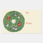 Von Weihnachtsaufklebern Rechteckiger Aufkleber (Vorderseite)