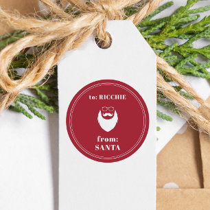 von Weihnachtsgeschenk des Weihnachtskids Runder Aufkleber