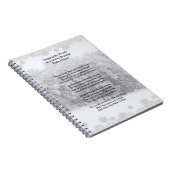 Von Woods Snowy Abend Robert Frost Gedicht stoppen Notizblock (Rechte Seite)