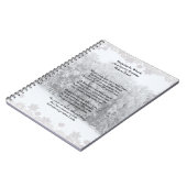 Von Woods Snowy Abend Robert Frost Gedicht stoppen Notizblock (Linke Seite)