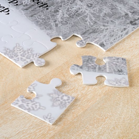 Von Woods Snowy Abend Robert Frost Gedicht stoppen Puzzle (Seite)