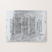 Von Woods Snowy Abend Robert Frost Gedicht stoppen Puzzle (Horizontal)