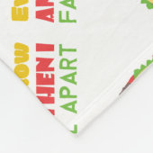 Von Zeit zu Zeit falle ich auseinander lustiger Fleecedecke (Ecke)