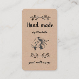 von Ziegenseife Vintag Visitenkarte