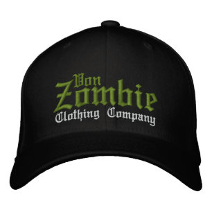 Von Zombie Skull Cap 001A Bestickte Baseballkappe